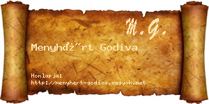 Menyhért Godiva névjegykártya